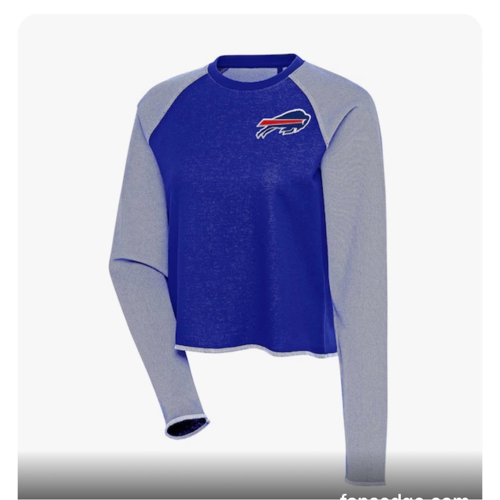 NWT Antigua Buffalo Bills Women's Royal Play Long Sleeve T-Shirt Size Large